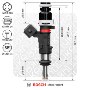 Nuke Performance Bosch injektor 627cc, 65mm (EV14L)