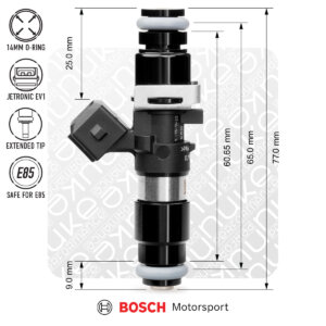 Nuke Performance Bosch injektor 1200cc, 65mm (EV14L)
