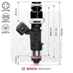 Nuke Performance Bosch injektor 2200cc NGI2, 65mm (EV14L)