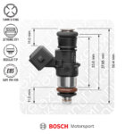 Nuke Performance Bosch injektor 1462cc, 38mm (EV14K)