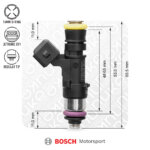 Nuke Performance Bosch injektor 2200cc NGI2, 53mm (EV14S), 4 kosi pretočno ujemani