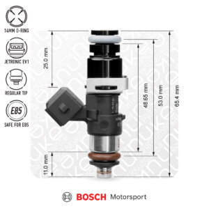 Nuke Performance Bosch injektor 1462cc, 53mm (EV14S), 4kos usklajeni pretok