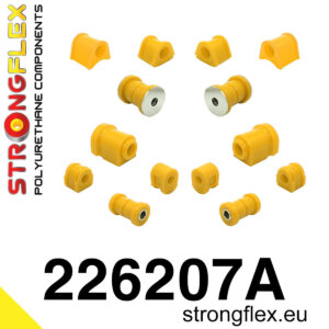 Strongflex Komplet puš sprednjega vzmetenja in zadnje grede SPORT za VOLKSWAGEN GOLF 17 / VOLKSWAGEN JETTA 16