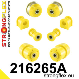 Strongflex Komplet puš sprednjega vzmetenja in zadnje grede SPORT za TOYOTA Corolla