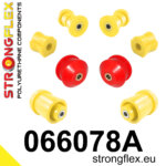 Strongflex Komplet puš sprednjega vzmetenja in zadnje grede SPORT za CITROËN NEMO / FIAT Fiorino 225