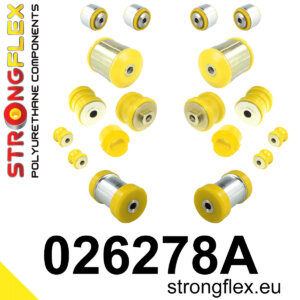 Strongflex Komplet puš sprednjega vzmetenja in zadnje grede SPORT za AUDI A4 B5