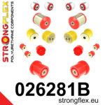 Strongflex Komplet puš sprednjega vzmetenja in zadnje grede za AUDI A6 C5 / SKODA SUPERB 1U