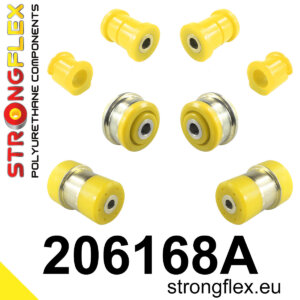 Strongflex Komplet puš sprednjega vzmetenja in zadnje grede SPORT za SUZUKI Splash / OPEL Agila B