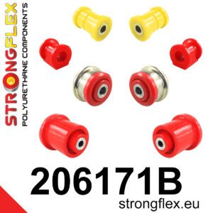 Strongflex Komplet puš sprednjega vzmetenja in zadnje grede za FIAT Sedici 189 / SUZUKI SX4