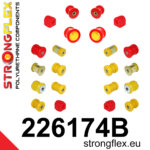 Strongflex Komplet puš sprednjega in zadnjega vzmetenja za AUDI A3 8P / SEAT LEON 1P