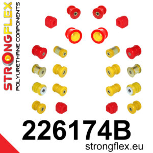 Strongflex Komplet puš sprednjega in zadnjega vzmetenja za AUDI A3 8P / SEAT LEON 1P