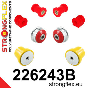 Strongflex Komplet puš sprednjega vzmetenja in zadnje grede za SEAT MII / SKODA CITIGO