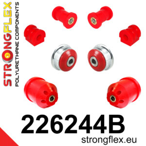 Strongflex Komplet puš sprednjega vzmetenja in zadnje grede za AUDI A1 8X / SEAT Ibiza