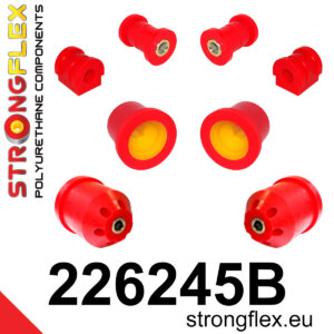 Strongflex Komplet puš sprednjega vzmetenja in zadnje grede za SEAT Ibiza / SKODA ROOMSTER 5J