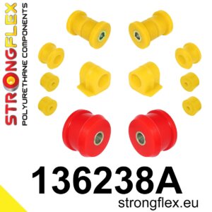 Strongflex Komplet puš sprednjega vzmetenja SPORT za OPEL Astra F / OPEL Calibra