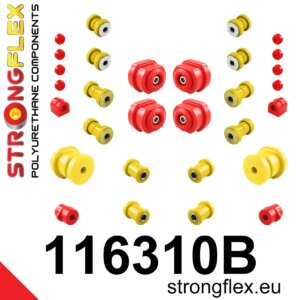 Strongflex Kompletni poliuretanski komplet puš vzmetenja za MERCEDES-BENZ /8 W114