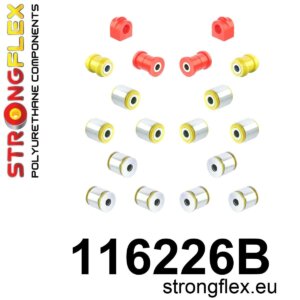 Strongflex Komplet puš zadnjega vzmetenja za MERCEDES-BENZ C-CLASS 202 / MERCEDES-BENZ E-CLASS 210
