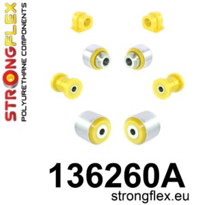 Strongflex Komplet puš sprednjega vzmetenja SPORT za SAAB 9-3 YS3D / SAAB 900