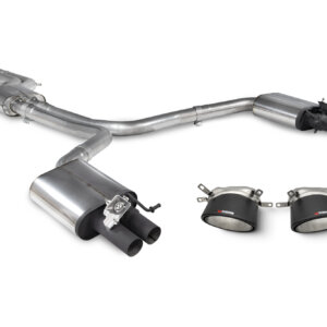 Scorpion Polovični sistem z resonatorjem z nastavki za AUDI RS7 C7