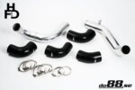 do88 komplet tlačnih cevi za Volvo 740/940 Turbo 3" loputa, črne cevi