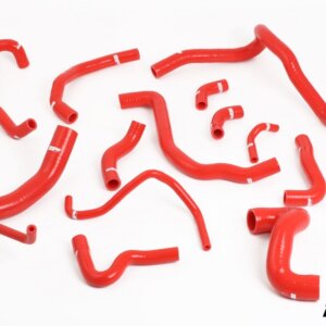 do88 silikonske hladilne cevi za Audi S4/RS4 B5 2.7 BiTurbo, rdece cevi
