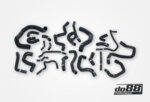 do88 komplet hladilnih cevi za Audi/SEAT/Skoda/VW 1.8/2.0 TSI MQB, črne cevi