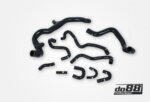 do88 silikonske hladilne cevi za Volvo S60/V60/V70/XC70/S80 T4/T5 07-16, črne cevi