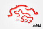 do88 silikonske hladilne cevi za Volvo V70/S80 2.5T AFV 2008-15, rdece cevi