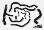 do88 silikonske hladilne cevi za SAAB 9-5 2.8T Turbo6 2010-2011, crne cevi