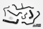 do88 silikonske hladilne cevi za BMW 525i 525ix E34, crne cevi