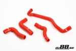 do88 silikonske cevi gretja za Volvo C30/C70/S40/V50 Turbo 04-13, rdece cevi