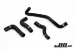 do88 silikonske hladilne cevi za Volvo C30/C70/S40/V50 Turbo 04-13, crne cevi