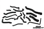 do88 silikonske hladilne cevi za VW Golf GTI / Audi A3 2.0 TSI/TFSI DSG, crne cevi