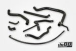 do88 silikonske hladilne cevi za SAAB 900 Turbo 16 84-93, črne cevi