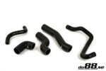 do88 silikonske hladilne cevi za BMW 316/318 E46, crne cevi