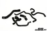 do88 silikonske hladilne cevi za Opel Calibra Vectra A Turbo C20LET, crne cevi