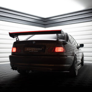 [Carbon] Maxton Carbon Spoiler With External Brackets Uprights + LED za BMW 3 Coupe E46