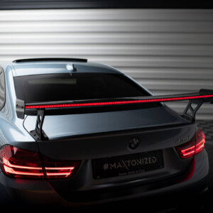 [Carbon] Maxton Carbon Spoiler With External Brackets Uprights + LED za BMW 4 F32 / 4 F32 M-Pack Coupe