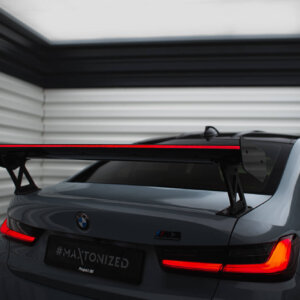 [Carbon] Maxton Carbon Spoiler With External Brackets Uprights + LED za BMW M3 G80 / M340i G20 / 3 M-Pack G20 / 3 Standard G20