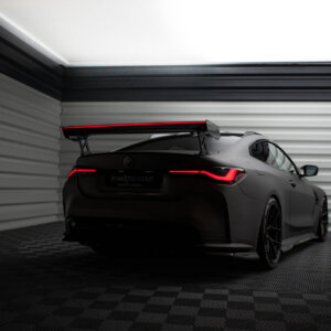 [Carbon] Maxton Carbon Spoiler With External Brackets Uprights + LED za BMW M4 G82 / G82 Facelift / M440i / 4 M-Pack G22 / G22 Facelift