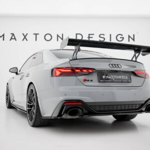 [Carbon] Maxton Carbon Spoiler With External Brackets Uprights V.1 za Audi A5 / A5 S-Line / S5 / RS5 Coupe F5 / F5 Facelift