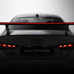 [Carbon] Maxton Carbon Spoiler With External Brackets Uprights V.2 + LED za Audi A5 / A5 S-Line / S5 / RS5 Coupe F5 / F5 Facelift