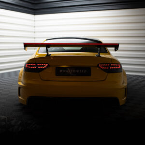 [Carbon] Maxton Carbon Spoiler With Internal Brackets Uprights + LED za Audi A5 Coupe 8T