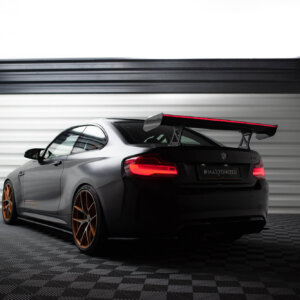 [Carbon] Maxton Carbon Spoiler With Internal Brackets Uprights + LED za BMW M2 F87 / 2 / 2 M-Pack F22