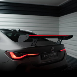 [Carbon] Maxton Carbon Spoiler With Internal Brackets Uprights + LED za BMW M4 G82 / G82 Facelift / M440i / 4 M-Pack G22 / G22 Facelift