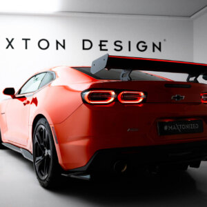 [Carbon] Maxton Carbon Spoiler With Internal Brackets Uprights + LED za Chevrolet Camaro SS Mk6 Facelift