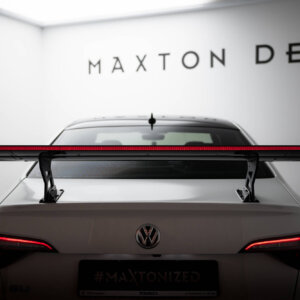 [Carbon] Maxton Carbon Spoiler With Internal Brackets Uprights + LED za Volkswagen Jetta GLI Mk7