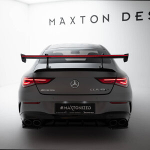 [Carbon] Maxton karbon spojler z zgornjim swan montažnim sistemom + LED za Mercedes-Benz CLA Coupe C118 / C118 Facelift