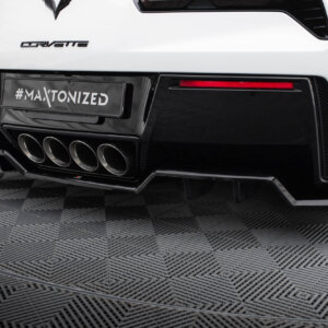 Maxton osrednji zadnji splitter (z navpičnimi palicami) za Chevrolet Corvette C7