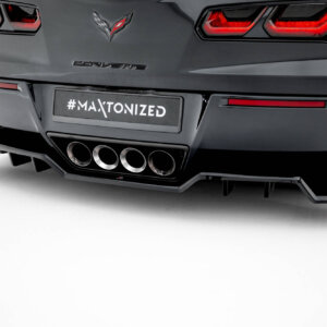 Maxton osrednji zadnji splitter (z navpičnimi palicami) za Chevrolet Corvette Z06 C7
